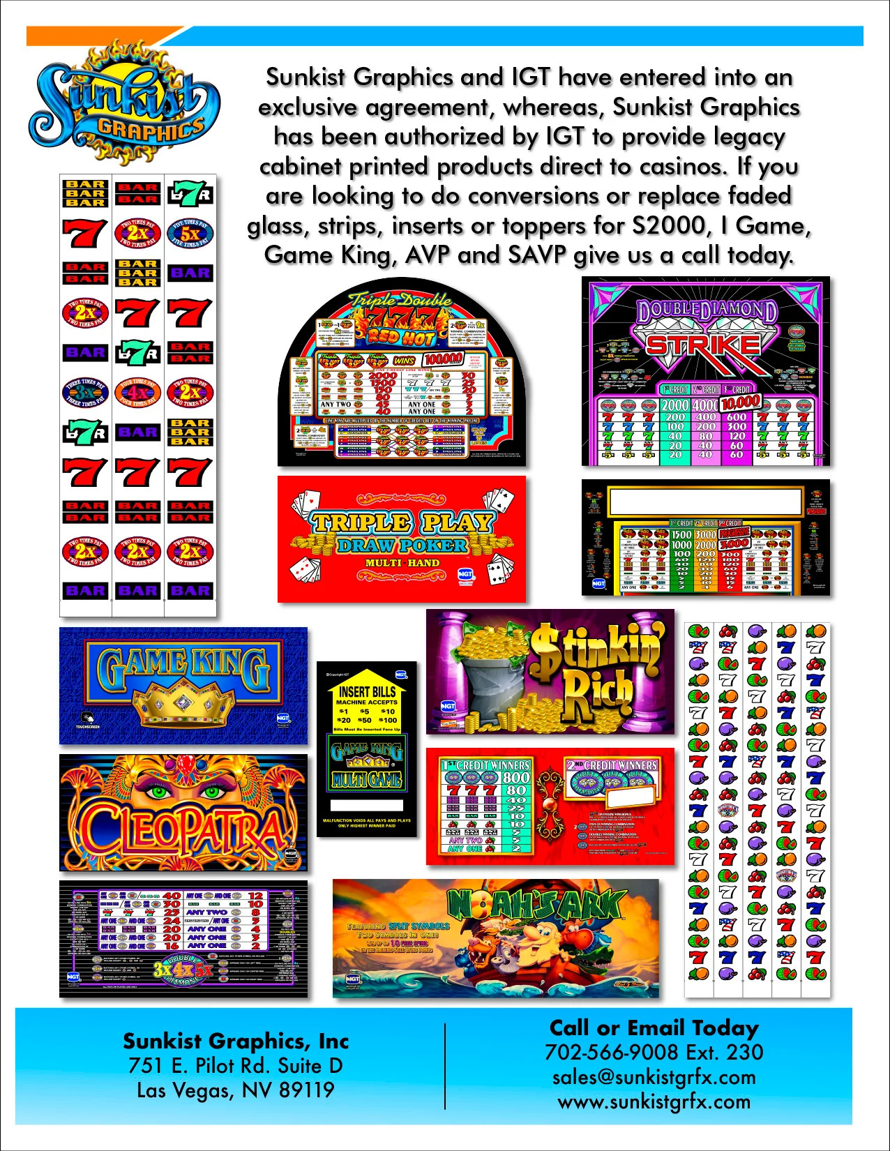 Casino online slot game catalog preview